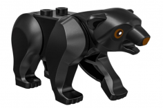 Klemmbausteine Bär in schwarz