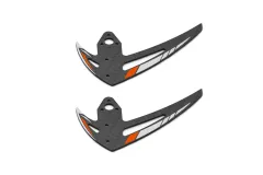 OMPHobby Ersatzteile Leitwerk Set 2Stück in Orange für M2 EVO und M2 EVO MK2