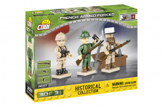 COBI Klemmbausteine Figuren Set 2. Weltkrieg Französisches Militär - 30 Teile