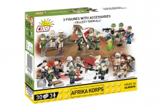 COBI Klemmbausteine Figuren Set 2. Weltkrieg Wehrmacht Afrika Korps DAK Soldaten - 30 Teile