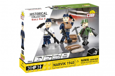 COBI Klemmbausteine Figuren Set 2. Weltkrieg Deutsche Infantrie Narvik 1940 - 30 Teile