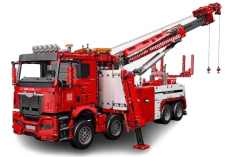 MouldKing Klemmbausteine Feuerwehr Rettungsfahrzeug Bergungs- / Schwerlastabschleppfahrzeug - 4883 Teile