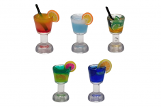 Klemmbaustein Zubehör Cocktail Set gemischt bestehend aus 5 Coktailgläsern