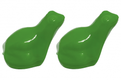 Klemmbaustein Frosch in grün 2 Stück