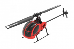 FliteZone RC Heli Scale Hubschrauber Hughes 300 in rot RTF Set