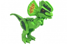 Klemmbaustein Dinosaurier Dilophosaurus groß mit Sound