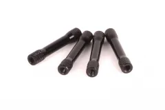 Abstandshalter M3 aus Aluminium in "Bone" Form in Schwarz 4Stück 25mm