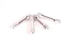 Abstandshalter M3 aus Aluminium in "Bone" Form in Silber 4Stück 30mm