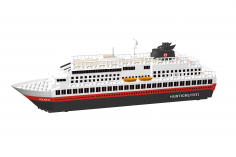 COBI Klemmbausteine Küstenschiff Hurtigruten - 368 Teile