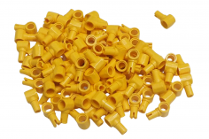 KBW Klemmbausteine Technik Pin und Pinloch in gelb (mit Reibung) 100 Stück