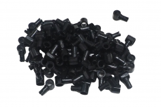 KBW Klemmbausteine Technik Pin und Pinloch in schwarz (mit Reibung) 100Stück