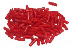 KBW Klemmbausteine Technik Pin in rot (mit Reibung) 100 Stück