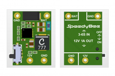 SpeedyBee 12V 1A Micro BEC Modul mit Physical Switch Support 3-6S LiPo