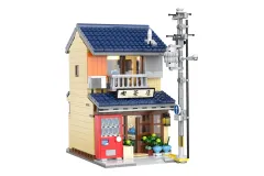 CaDA Klemmbausteine Japanischer Teeladen, entworfen von Exe Sandbox - 1200 Teile