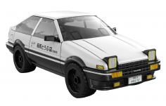 CaDA Klemmbausteine Initial-D Toyota AE86 Maßstab 1:35 - 72 Teile