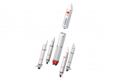 CaDA Klemmbausteine Lange Trägerrakete, Langer Marsch 5 LM-5 - 1502 Teile