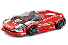 Reobrix Klemmbausteine Creative Auto roter Rennwagen - 355 Teile