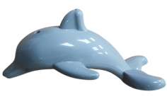 Klemmbausteine Delfin in grau