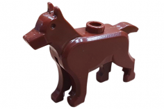Klemmbausteine Hund in braun