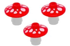 Klemmbausteine Pilz in rot 3Stück