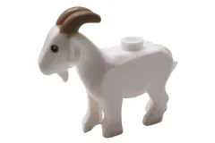 Klemmbausteine Tier Ziege in weiß