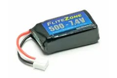 FliteZone Ersatzteile LiPo Akku 500mAh 7,4V 2S für 120X RC Helicopter