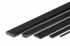 Kohlefaser-Vierkantstab 2 x 6 x 1000mm