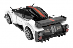 CaDA Klemmbausteine Z-Wind Sport Auto - RC Set RTR mit Fernsteuerung oder via APP und Antriebsset - 258 Teile