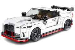 MouldKing Klemmbausteine GTR Racer Auto - 356 Teile mit stapelbarer Displaybox/Sammelbox 19,5x9,5x8,5cm