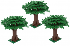 KBW Klemmbausteine Baum sehr groß als Bausatz in hellgrün 3er SET - 234 Teile