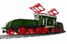 MouldKing Klemmbausteine elektrische Lokomotive mit Schienenkreis steuerbar via APP - 919 Teile