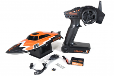 MODSTER RC Boot Vector SR30 Elektro Brushed Rennboot in orange mit 2S Antrieb 2,4GHz RTR