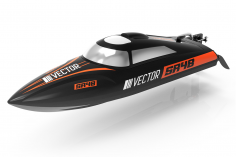MODSTER RC Boot Vector SR48 Elektro Brushed Rennboot in schwarz/orange mit 2S Antrieb 2,4Ghz RTR