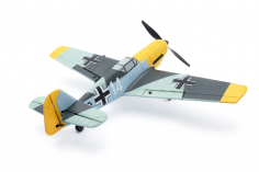 MODSTER RC Flugzeug MDX Warbird Messerschmitt BF 109E 400mm Elektromotor mit 6-Achs-Fluglagen RTF Mode 2 (Gas links)