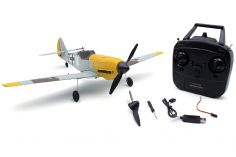 MODSTER RC Flugzeug MDX PRO Warbird Messerschmitt BF109 450mm Elektromotor mit 6-Achs-Fluglagen RTF Mode 2 (Gas links)