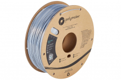 Polymaker PolyLite SILK PLA Silber mit Metallglanz 1,75mm 1kg