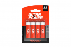 MODSTER Ultra Power AA Mignon Batterien 4 Stück 