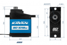 Kavan GO Servo Microservo GO-1013MG 0.13s/60°, 3.8kg.cm