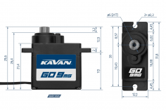 Kavan GO Servo Microservo GO-9MG 0,11s/60° - 2,2kg.cm