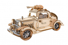 Lasercut Holzbausatz Standmodell Vintage Car 164 Teile