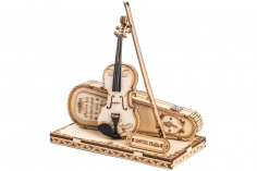 Lasercut Holzbausatz Standmodell Violine 117 Teile
