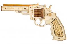 Lasercut Holzbausatz Funktionsmodell Revolver M60 102 Teile