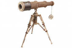Lasercut Holzbausatz Funktionsmodell Teleskop 314 Teile