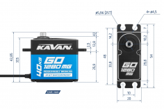 Kavan GO Servo Standardservo GO-1280MG 0,085s/60° - 40kg.cm