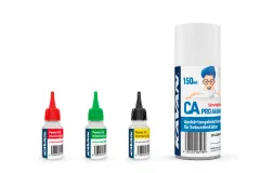 Kavan Power CA Sekundenkleberset 3x 20g (Dünn, Mittel, Dick) mit Activator 150ml