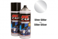RC CAR Colours Lexan Farbe Silber Glitter in der Spraydose 150ml