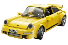 CaDA Klemmbausteine RC Car RUF CTR 2017 Yellowbird Auto - RC Set RTR mit Fernsteuerung oder via APP und Antriebsset - 222 Teile