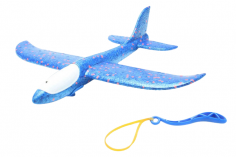 Schleudersegler Tommy 340mm in blau mit LED