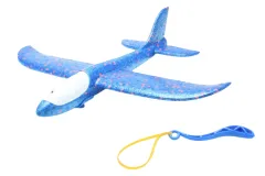 Schleudersegler Tommy 340mm in blau mit LED