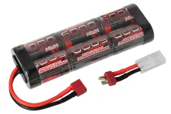 Robitronic NiMH Akku 6Zellen 7,2V 5000mAh Stick Pack mit T-Stecker und Adaperkabel mit Tamiya Stecker